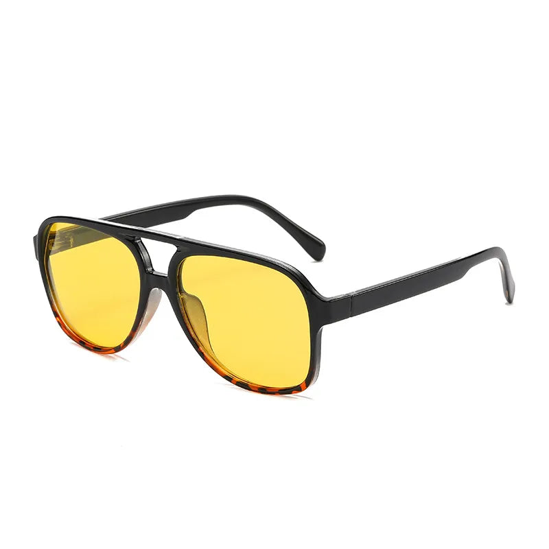 retro solid color ac toad glasses full frame men's sunglasses