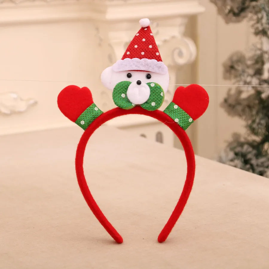 Christmas Cute Snowman Antlers Elk Nonwoven Party Festival Hair Band Costume Props Party Accessories