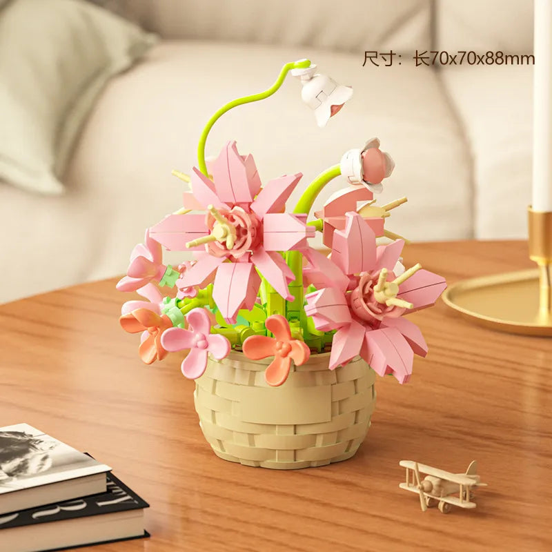 Kids(7-16Years) Children Unisex Flower ABS Building Toys Learning & Education Toys