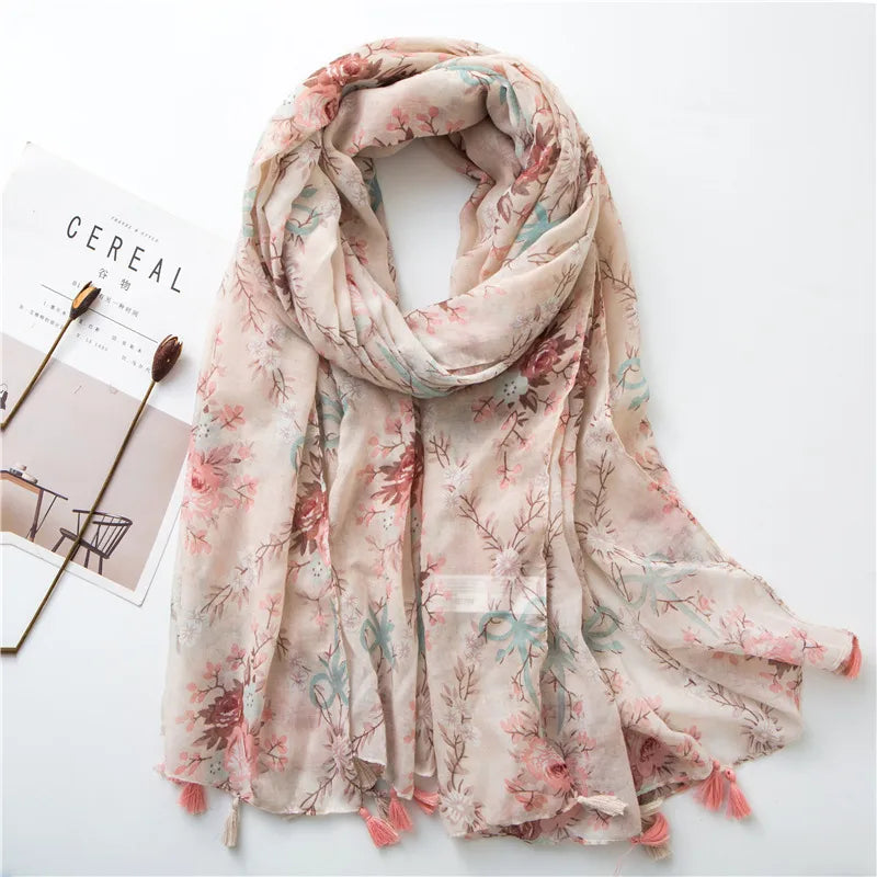 new scarf retro stitching bohemian cashew print silk scarf sunscreen yiwu wholesales
