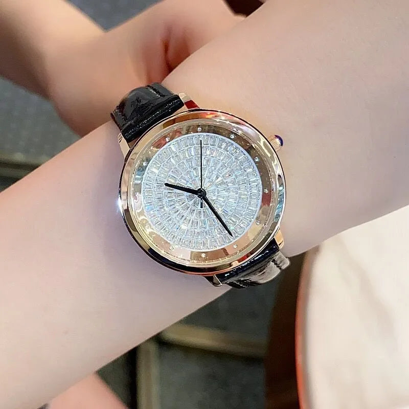 Casual Elegant Solid Color Butterfly Double Snap Quartz Watch Women's Watches