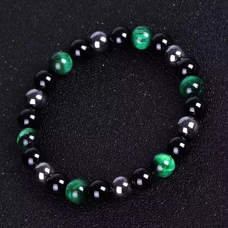 8mm tiger eye stone beaded bracelet multi-color optional men's bracelet gift  hot sale natural stone bracelet wholesale