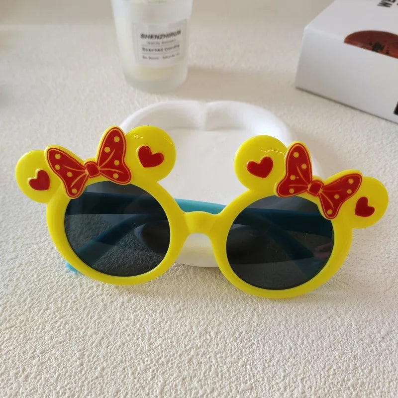 Sweet Simple Style Solid Color Resin Special-Shaped Mirror Full Frame Kids Sunglasses