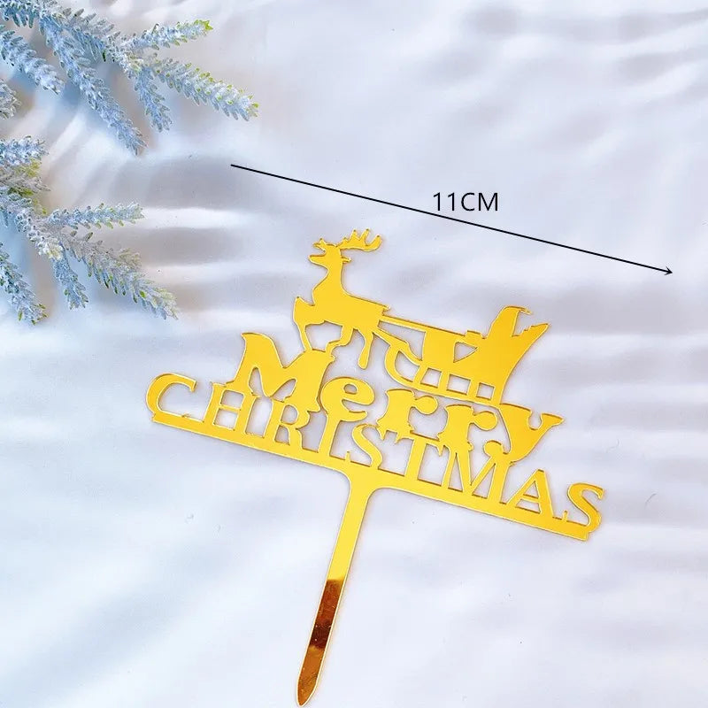 Christmas Letter Arylic Party Cake Decorating Supplies