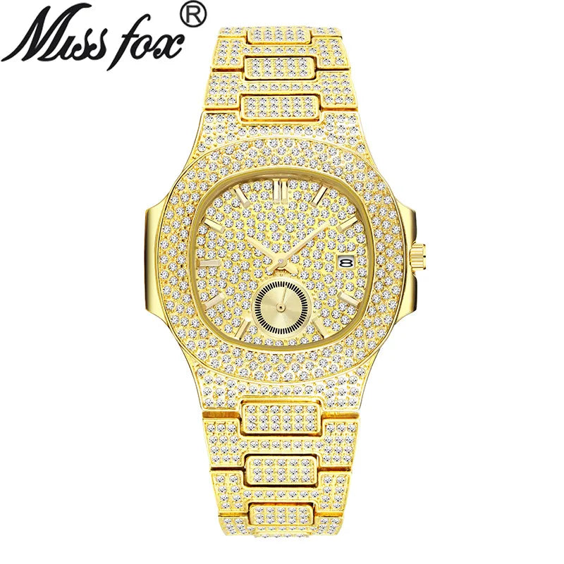 Casual Elegant Geometric Butterfly Double Snap Quartz Men's Watches