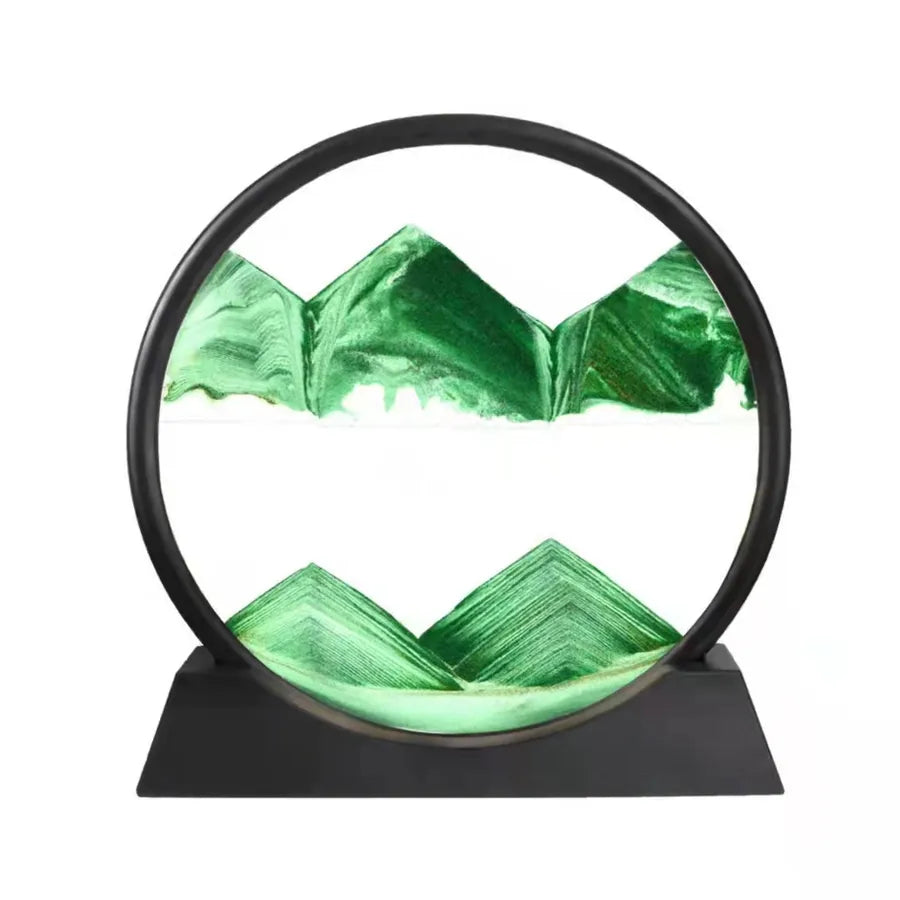 Creative  ornaments liquid decompression quicksand painting office desktop living room bedside table decorations birthday gift
