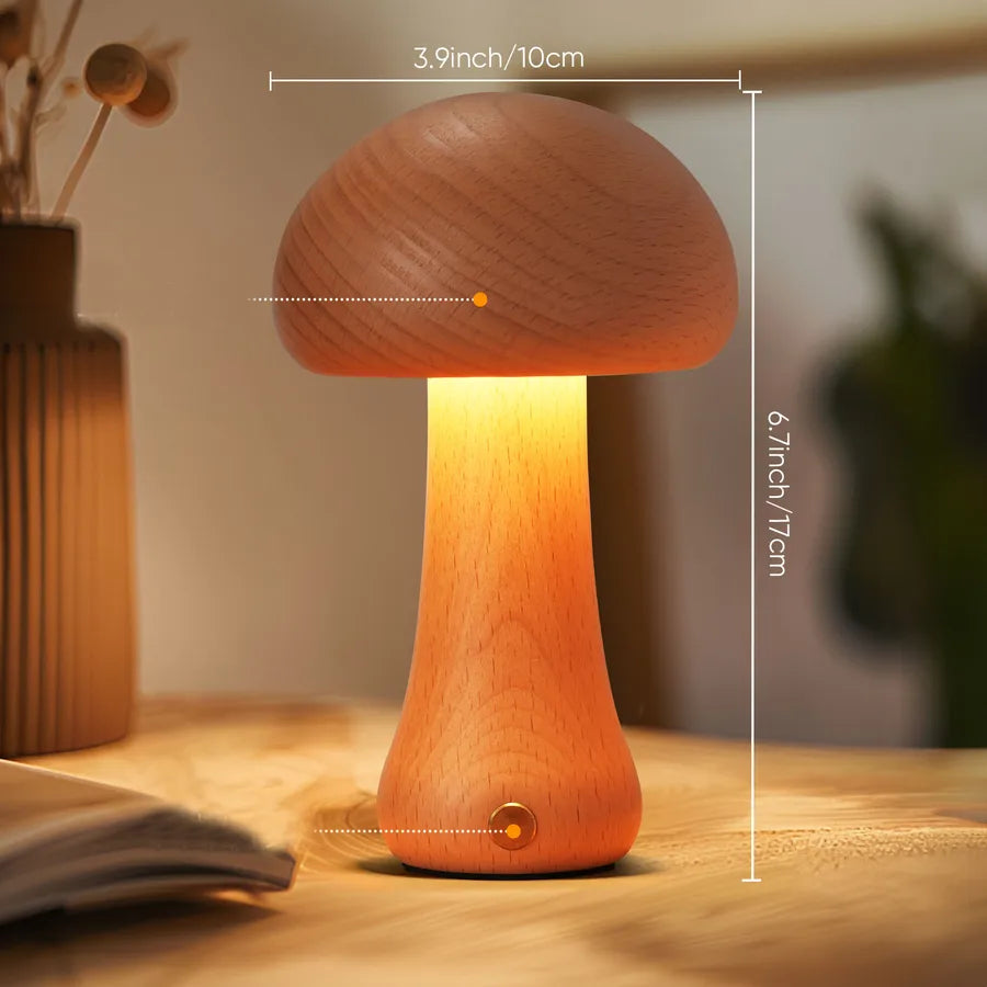 Novelty Mushroom solid wood Lighting Accessories