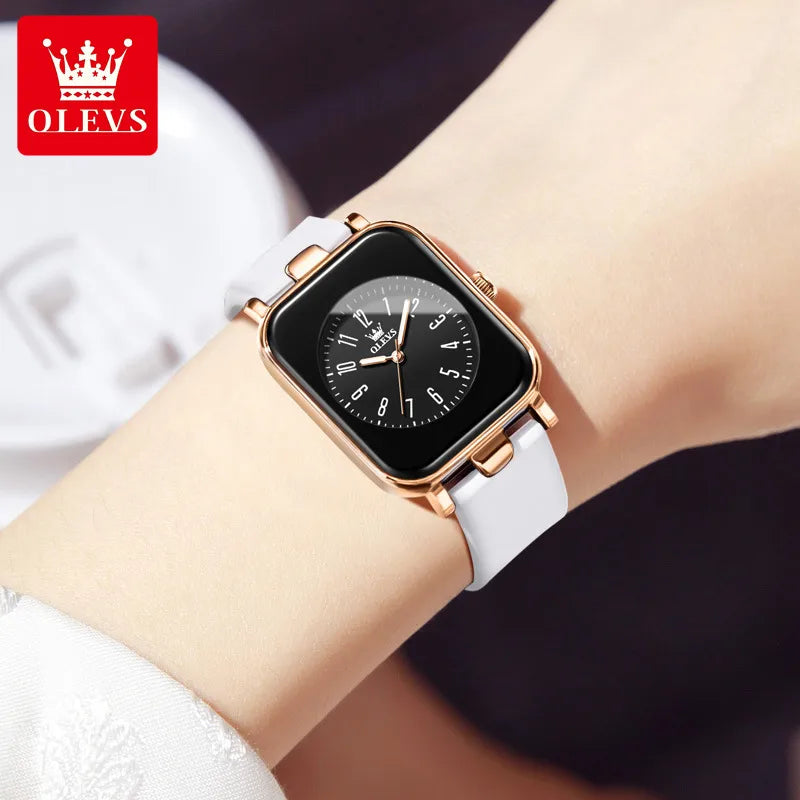 Simple Style Solid Color Buckle Quartz Women's Watches