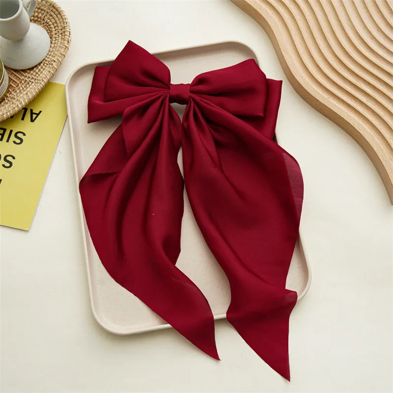 women's fashion bow knot cloth hair clip