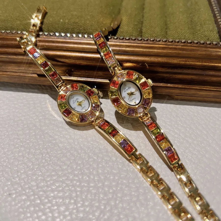 Shiny Geometric Jewelry Buckle Quartz Watch Women's Watches