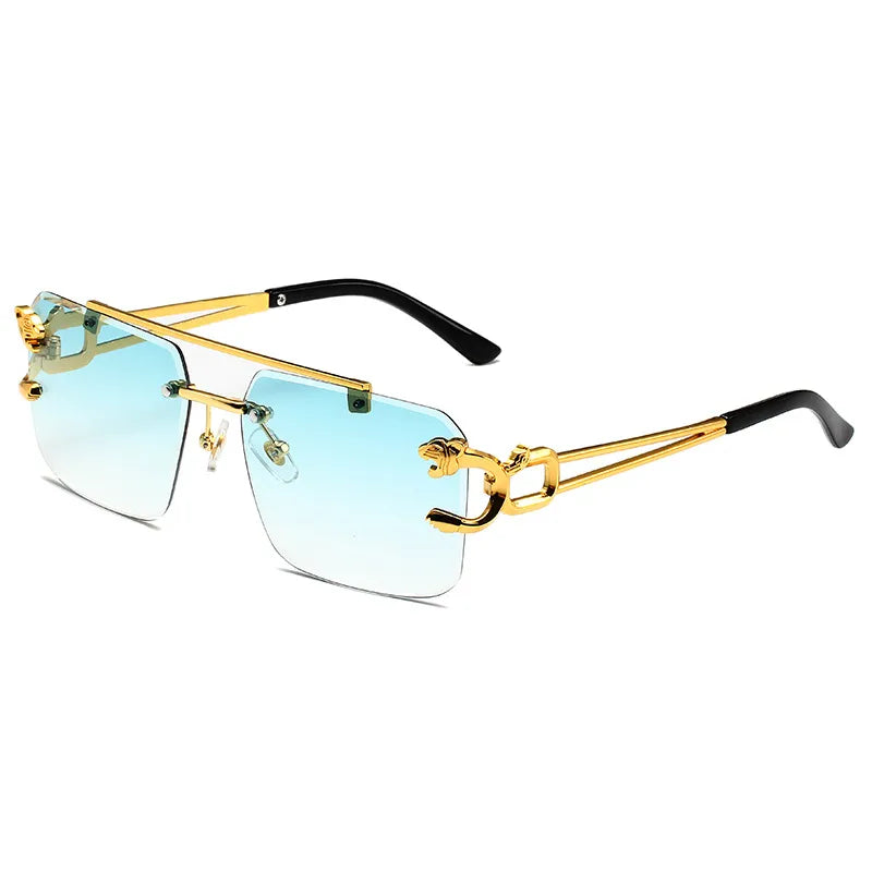 Casual Simple Style Solid Color Pc Square Frameless Glasses