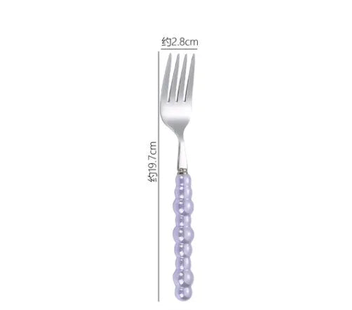 baroque style solid color stainless steel tableware 1 piece 1 set