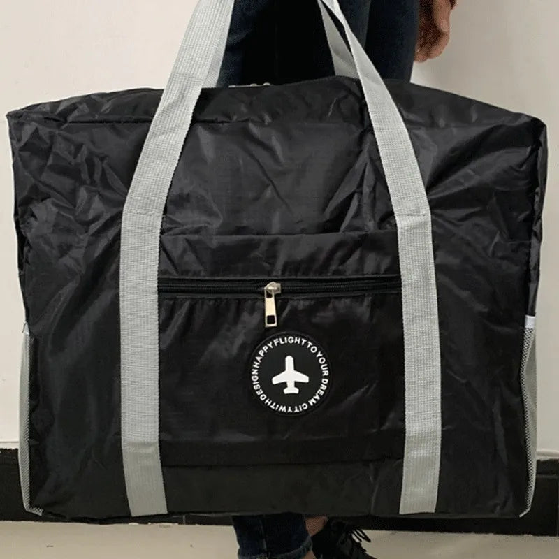 casual solid color oxford cloth travel bags