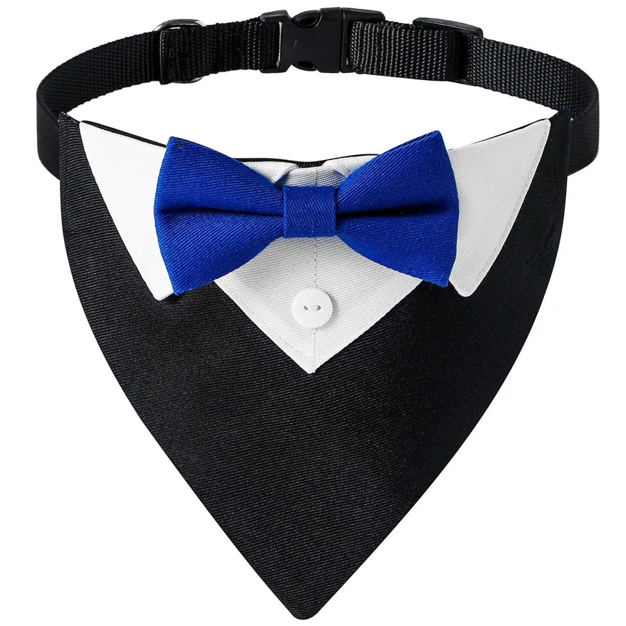 british style cotton bow knot pet scarf