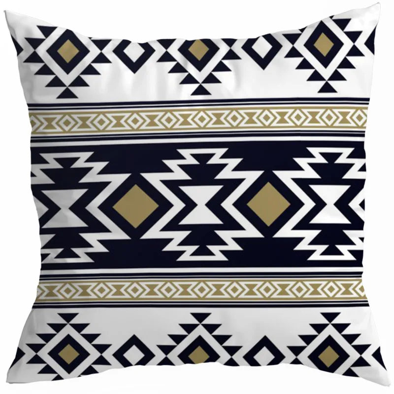 vacation sweet geometric stripe solid color linen fibre peach skin pillow cases