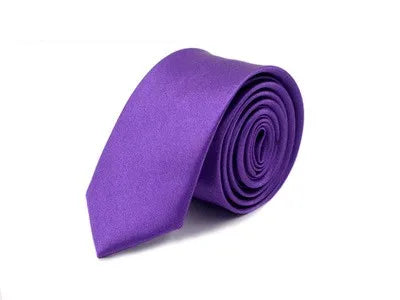 casual solid color polyester yarn unisex tie