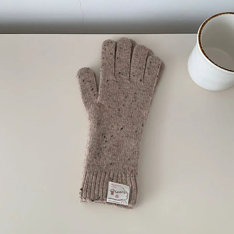 Women's Sweet Classic Style Solid Color Gloves
