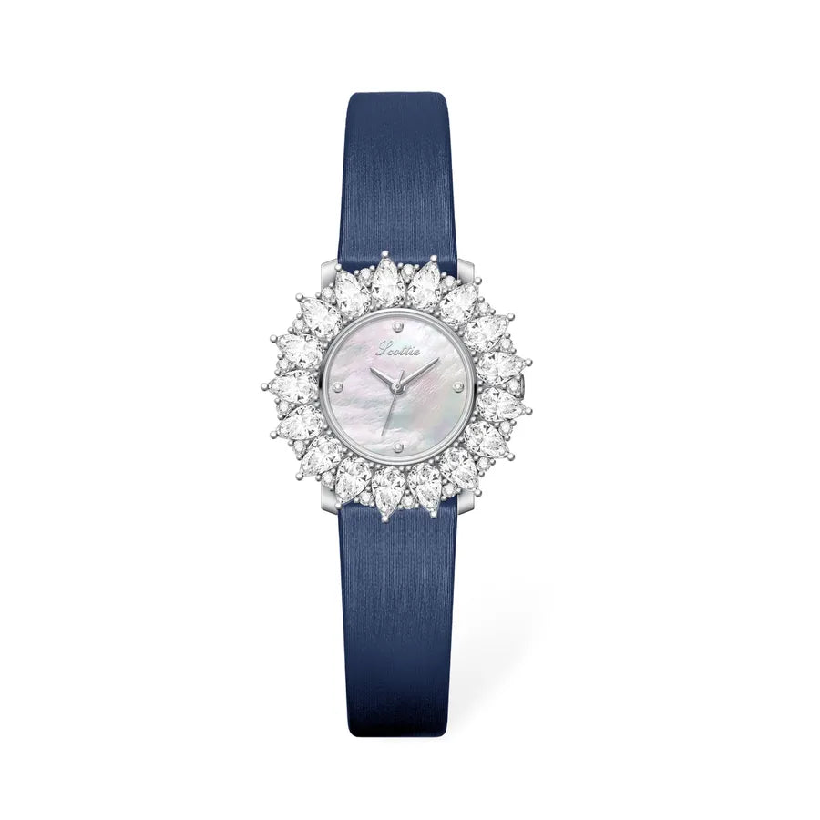 Luxurious Vintage Jewelry Scottie9745 Women's Watch Sunflower Design Wheat Ear Strap High Quality Quartz Movement Fashionable Style