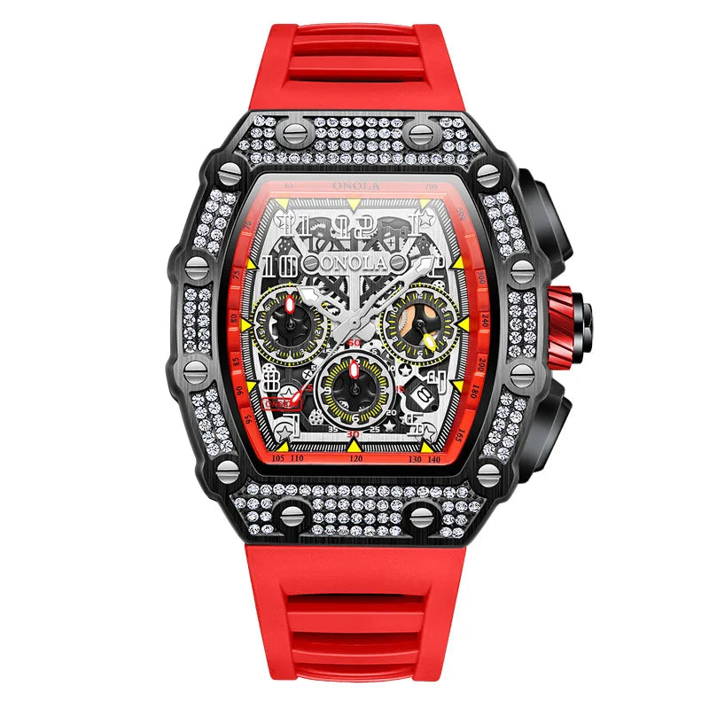 retro solid color buckle mechanical men's watches