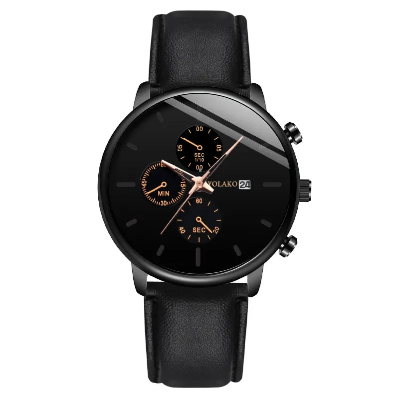 Simple Style Color Block Buckle Quartz Watch Men's Watches