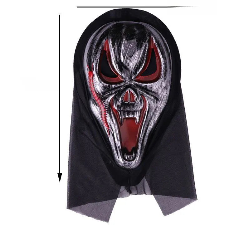 Halloween horror mask party masquerade whole person grimace scream pullover mask skeleton ghost mask