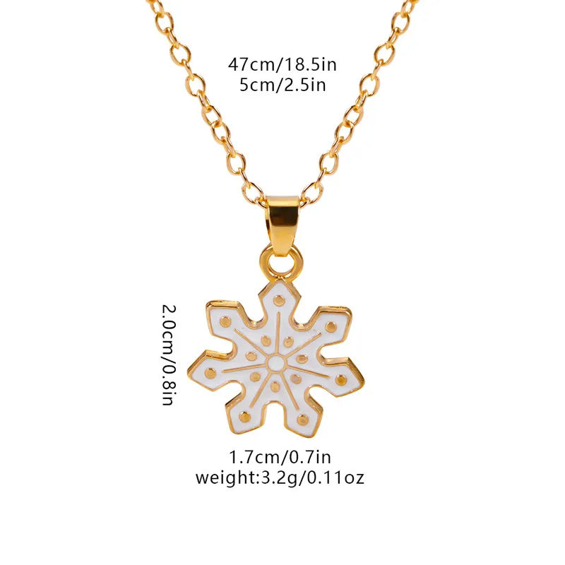 Christmas Elements Deer Santa Claus Alloy Pendant Necklace Christmas Socks Drop Oil Bell Pendant Best Friend Jewelry