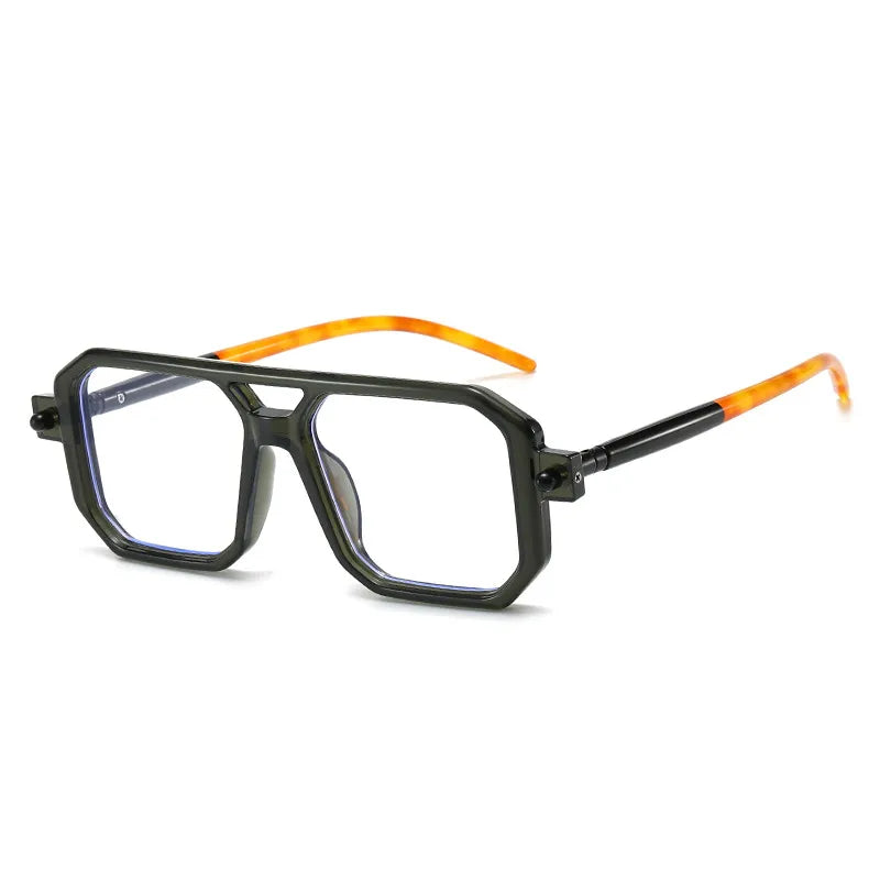 basic streetwear geometric ac square full frame men's sunglasses