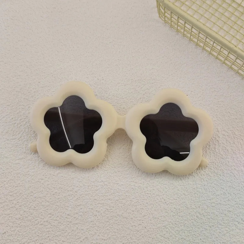 Cute Simple Style Solid Color Resin Square Full Frame Kids Sunglasses