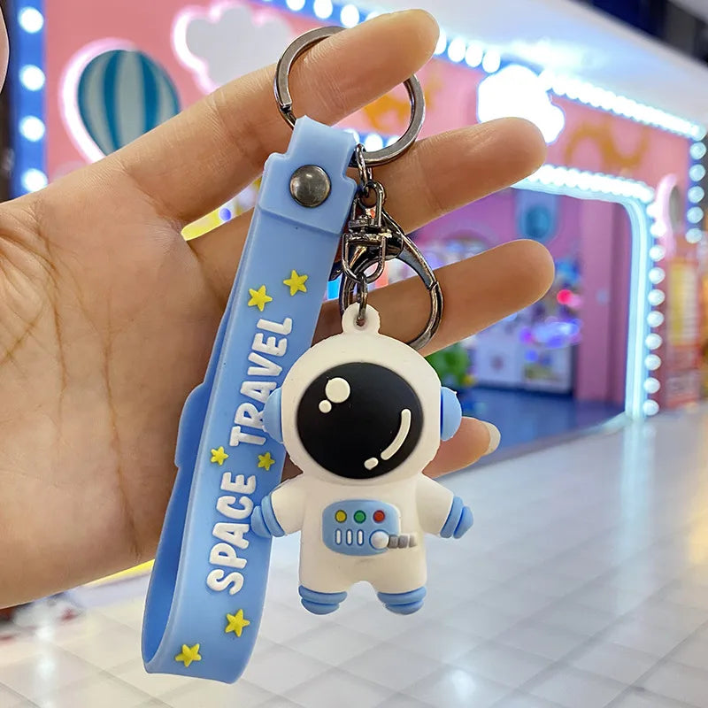 pvc astronaut key pendant astronaut key chain student bag pendant