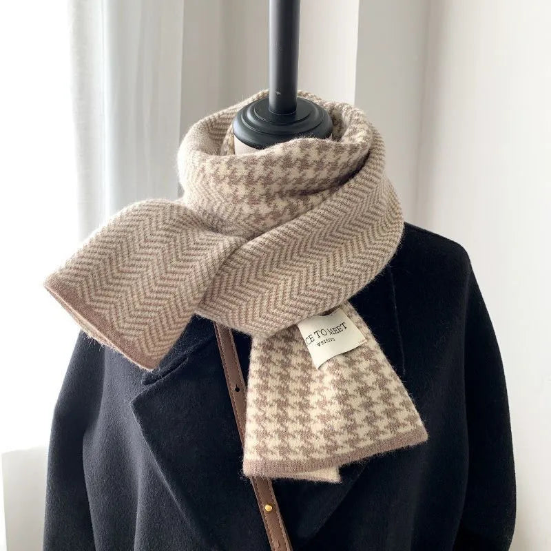 Women's Simple Style Stripe Cotton Scarf