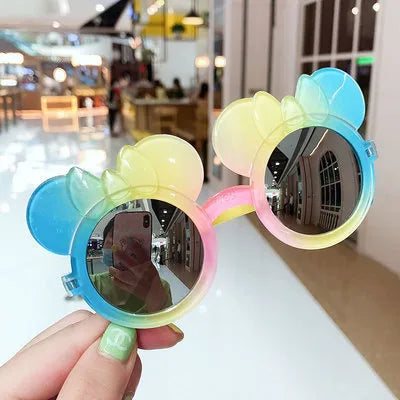 Children's Sunglasses, Cute Princess Fashion Gradient Cartoon Sunglasses for Boys and Girls, Colorful Sun Protection and Trendy Glasses