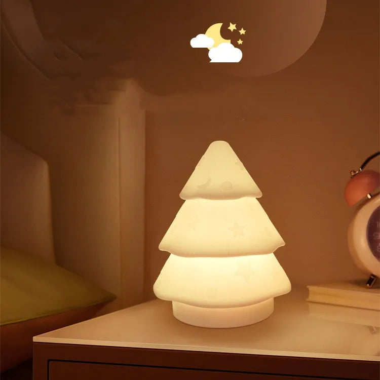 Christmas Simple Style Christmas Tree Silica Gel Indoor Night Lights Led Lights Night Lights