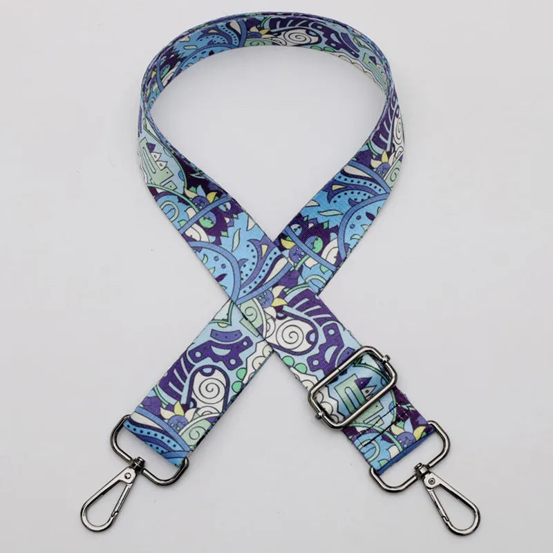 Polyester Stripe Lingge Leopard Bag Strap