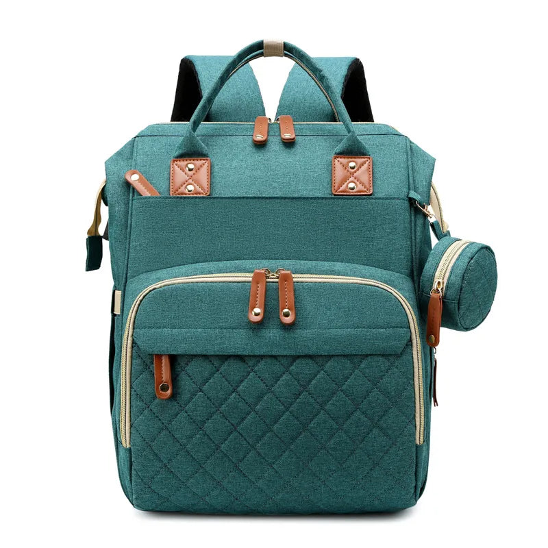 Solid Color Daily Street Shopping Diaper Backpack