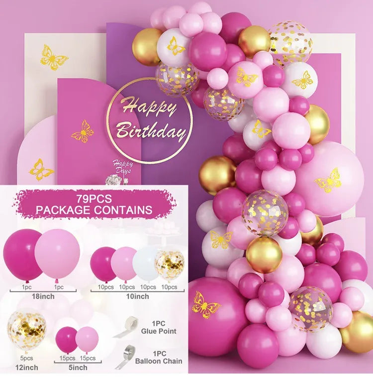 10 Series Birthday Party Decoration Balloon Suit Balloon Chain Arch Wedding Wedding Room Scene Arrangement