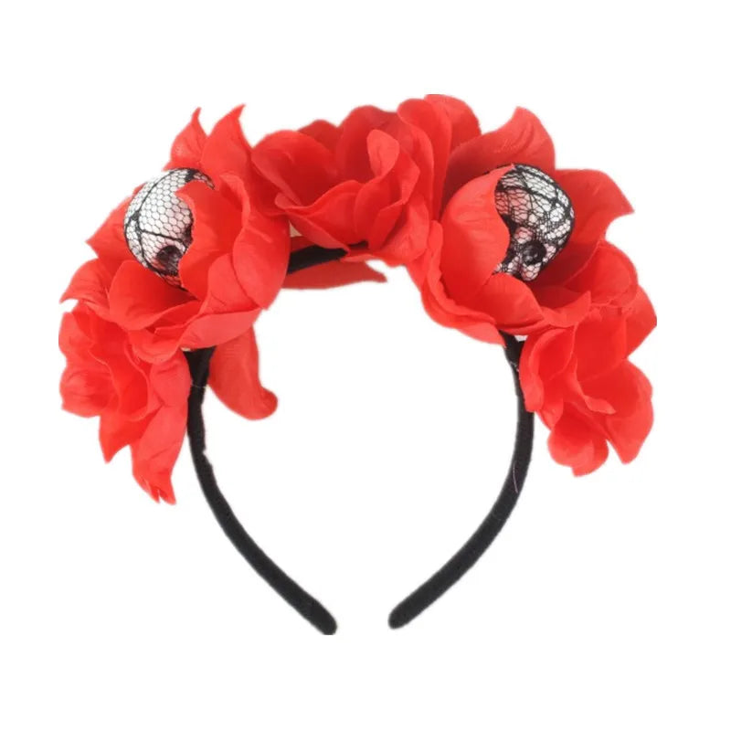 Halloween Funny Flower Skull Foam Holiday Party Party Accessories Party Supplies
