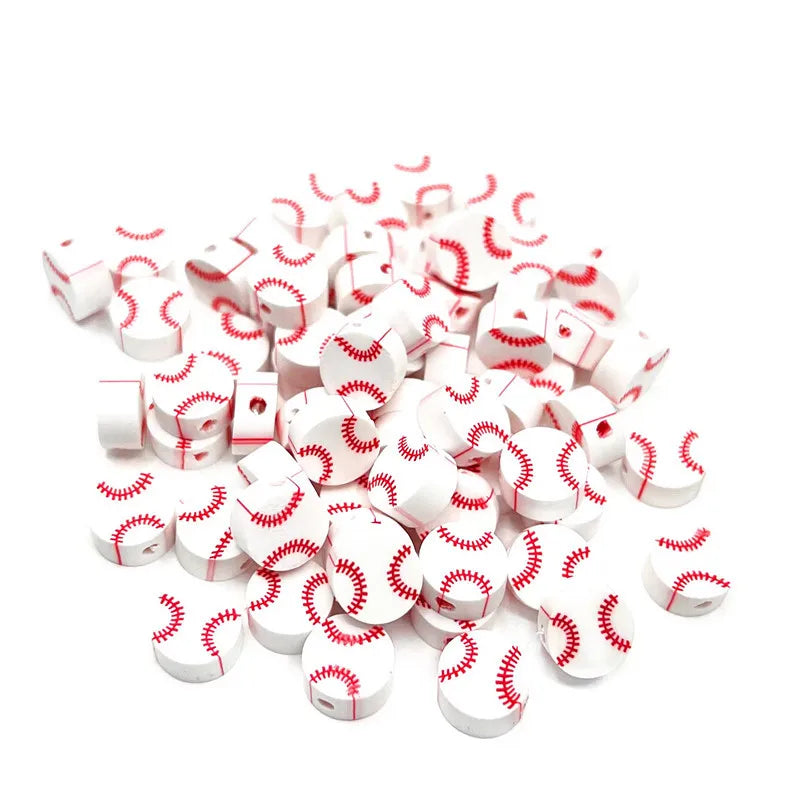 100 PCS/Package 10*4.5mm soft clay Ball Beads