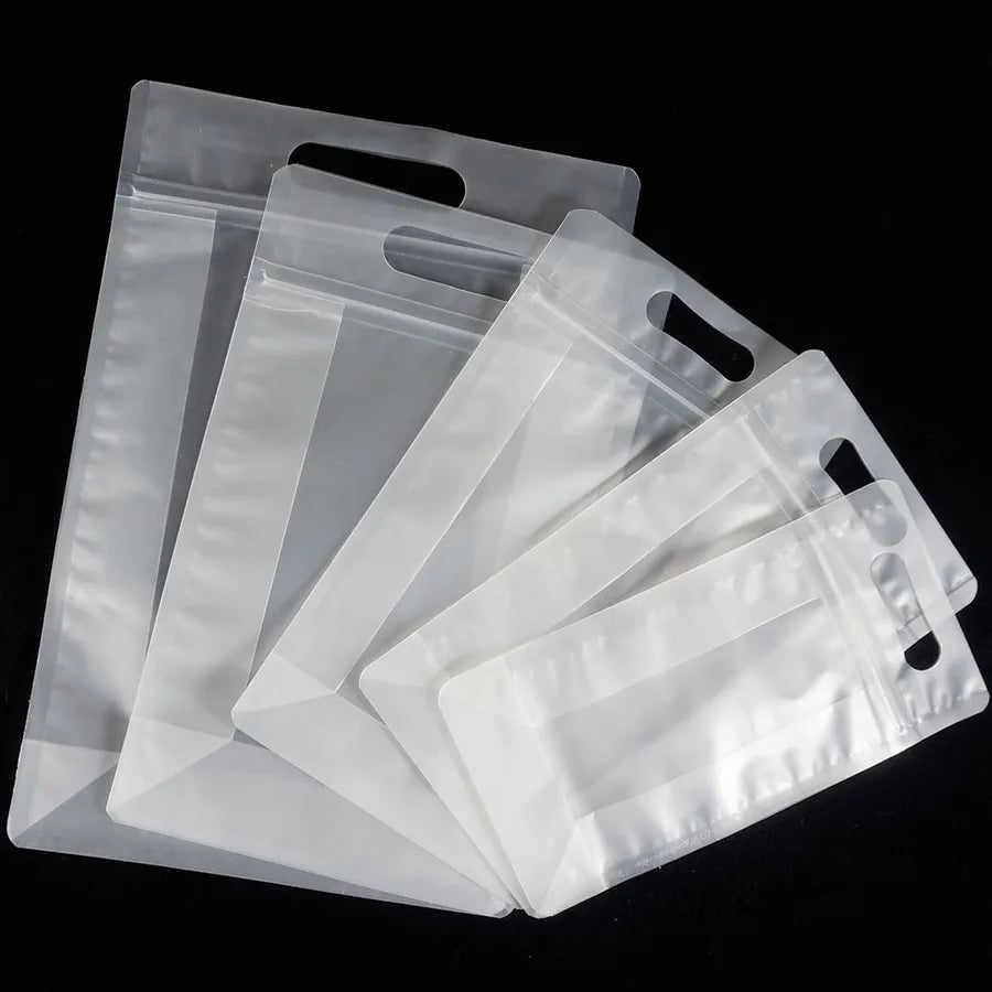 simple style solid color plastic food packaging bag