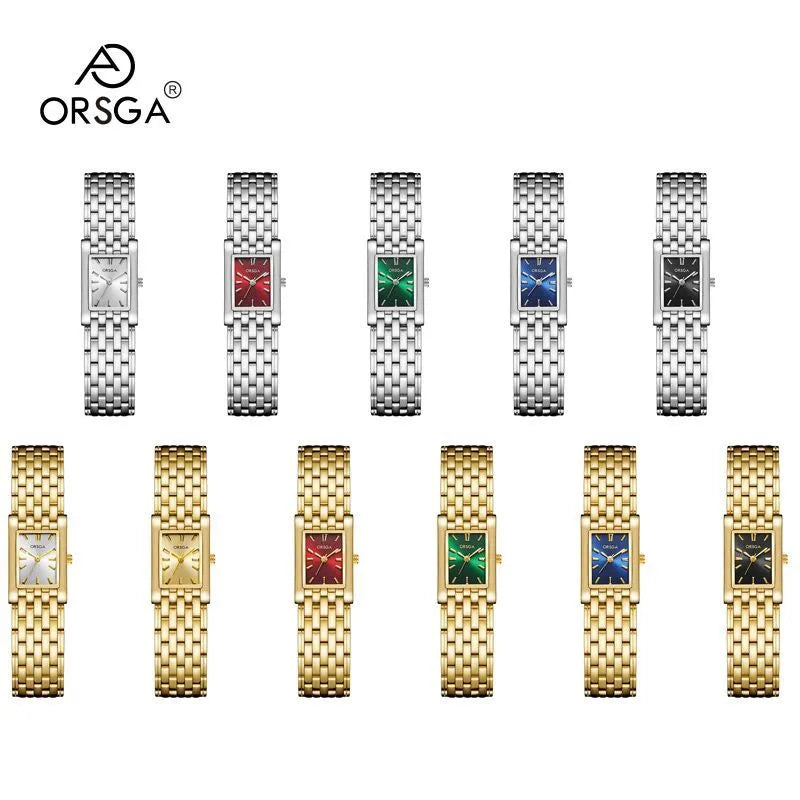 Retro Classic Style Geometric Single Folding Buckle Quartz Watch Women's Watches