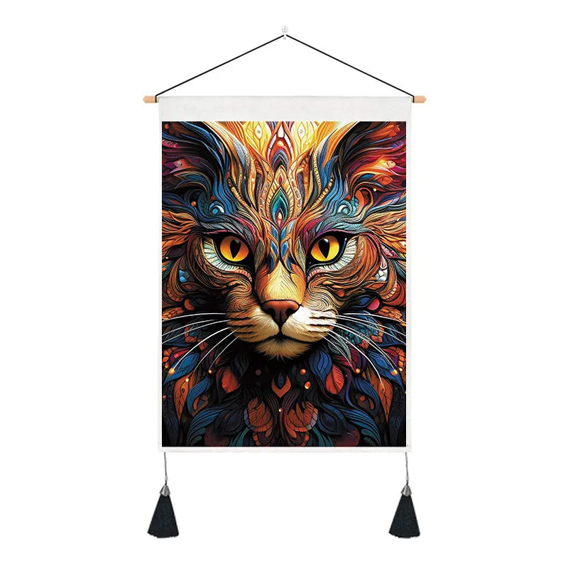 Simple Style Classic Style Color Block cotton and linen pendant Wall Art
