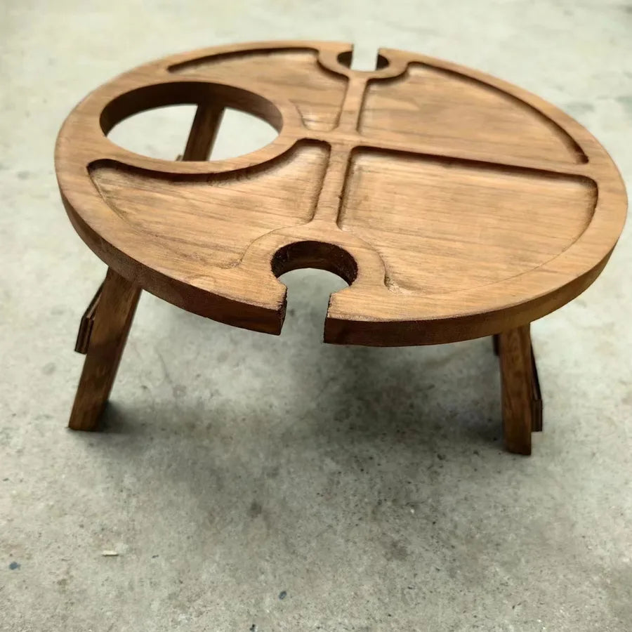 simple wooden portable multi-size wine rack for dining table