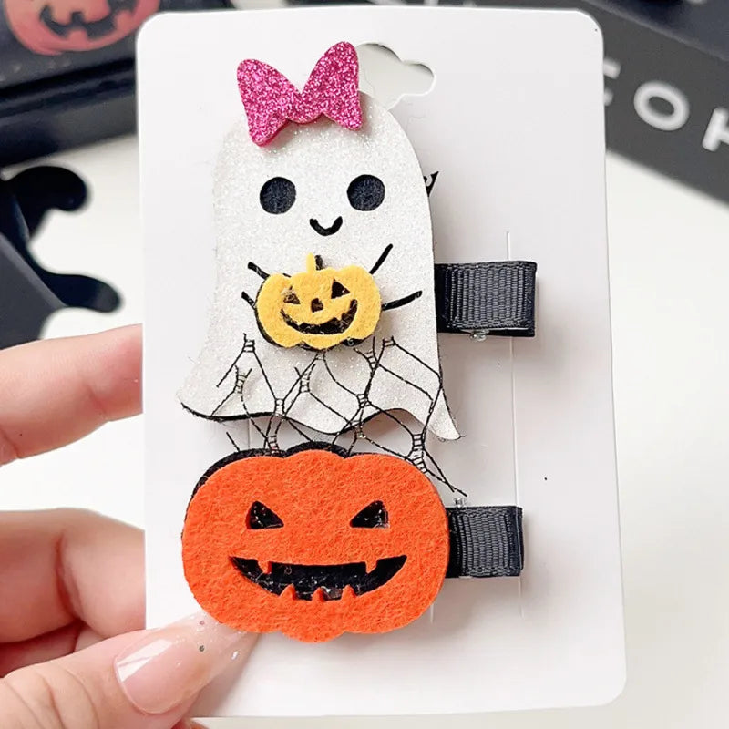 Halloween Hair Accessories Skull Clip Masquerade Duckbill Clip Devil Pumpkin Holiday Headwear Wholesale