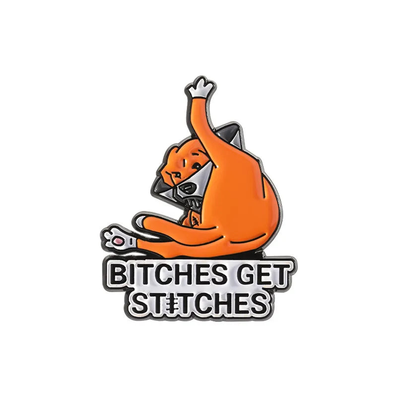 Trendy Letter Quote Lapel Pin Cartoon  Badge Clothing Backpack Accessory Unisex Personalized Fashion Jewelry