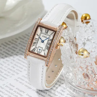 Simple Style Solid Color Buckle Quartz Watch Women's Watches
