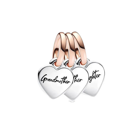 1 Piece Copper Zircon Round Leaves Heart Shape Pendant