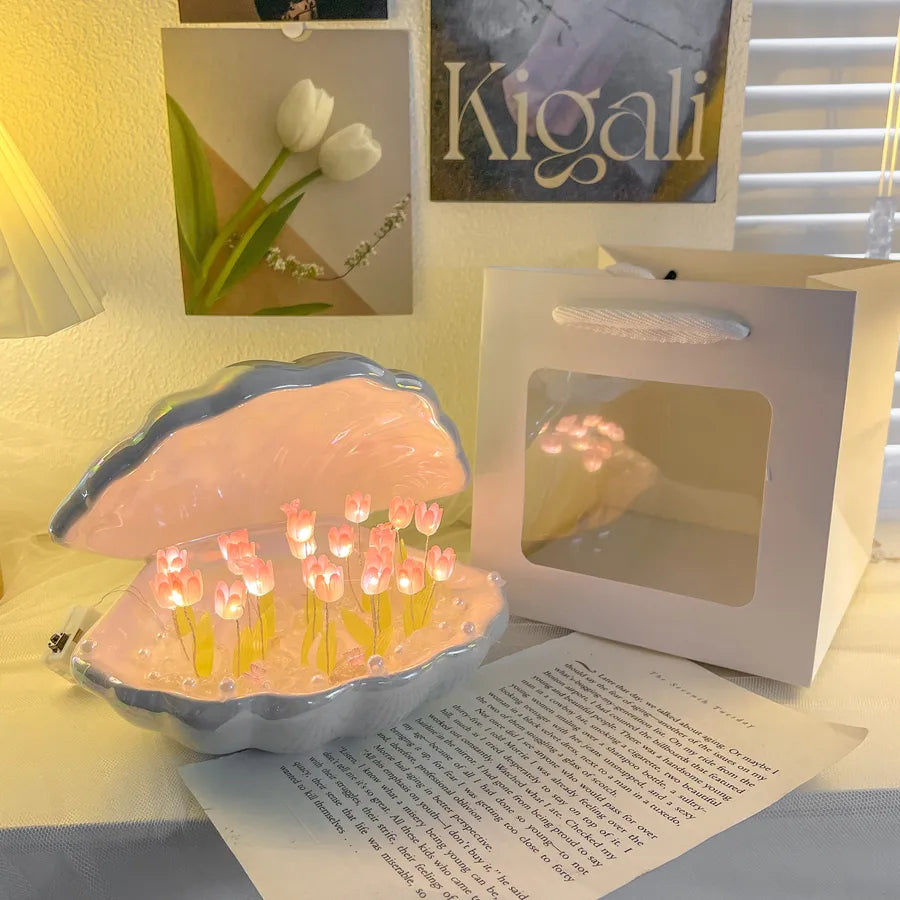 Simple Style Shell tulips ceramics Lighting Accessories