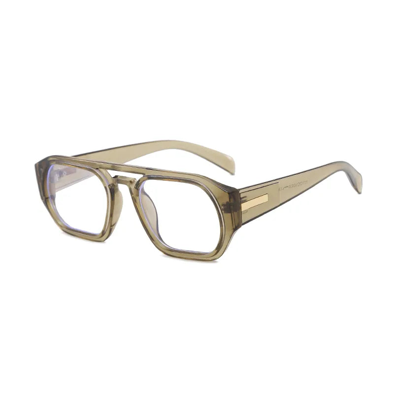 Personality Trend Simple Style Classic Style Solid Color Pc Polygon Full Frame Women's Sunglasses
