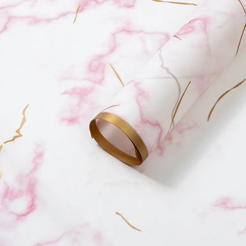 Elegant Simple Style Marble Plastic Date Festival Gift Wrapping Supplies Party Supplies Gift Wrapping Supplies 20 PCS/Package