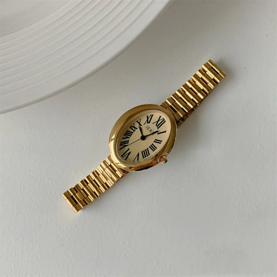 Vacation Classic Style Solid Color Double Side Snaps Quartz Watch Men's Watches