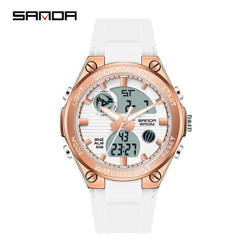 modern style solid color electronic men's watches